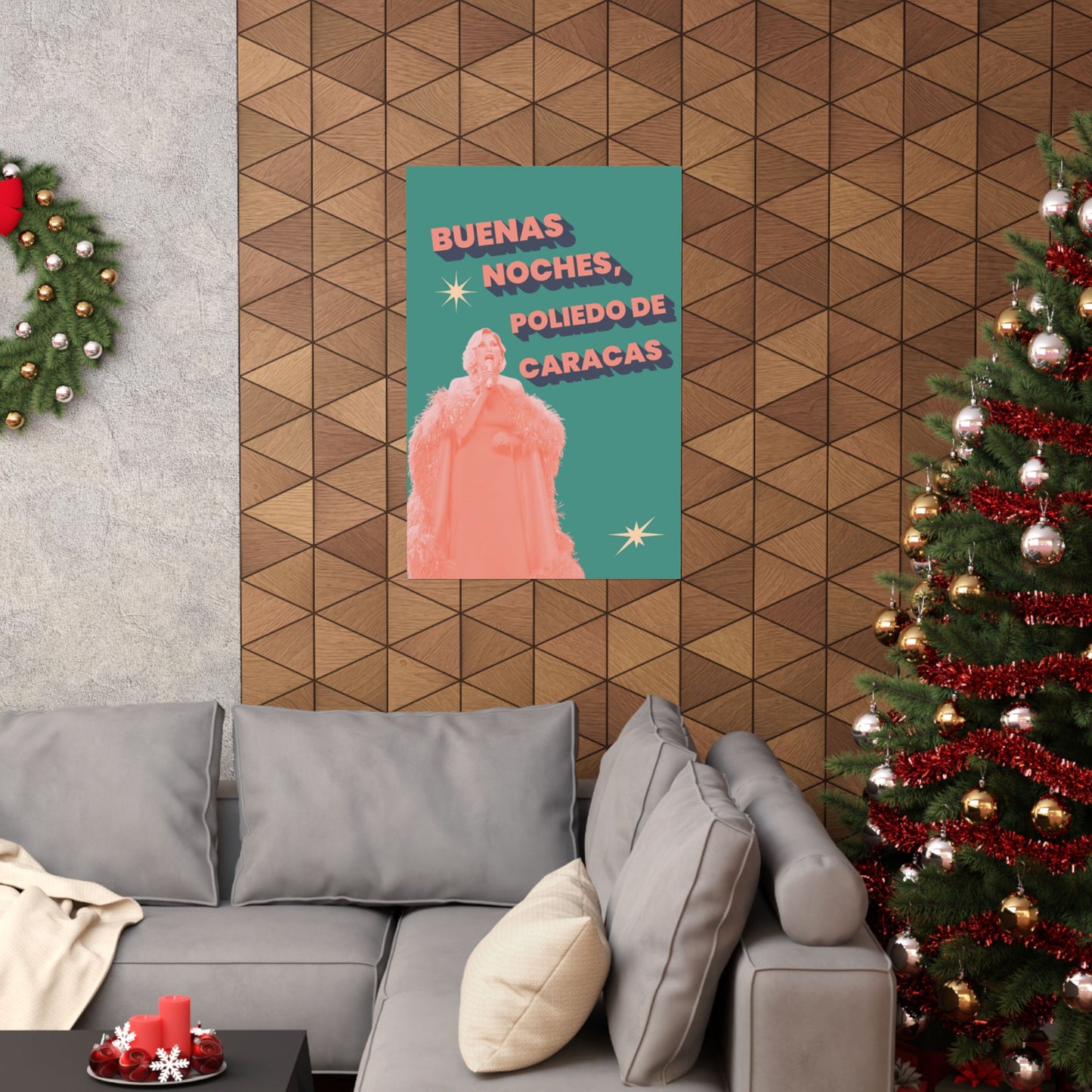 BUENAS NOCHES POLIEDRO Poster Decorativo