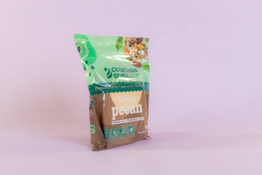 Conscious Snack Amaranth Wafers Obleas Pecan 1.05oz