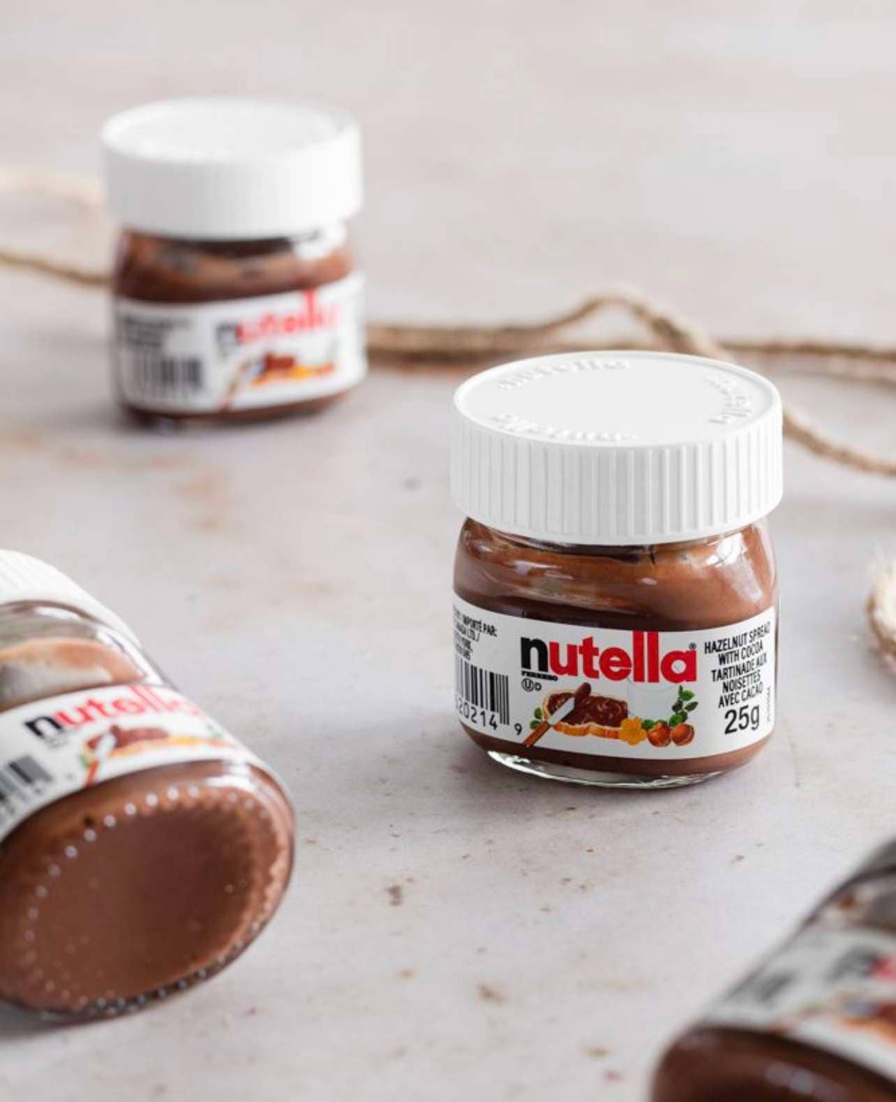 Ferrero Nutella Chocolate Spread Mini Jar 25 gram 64 count