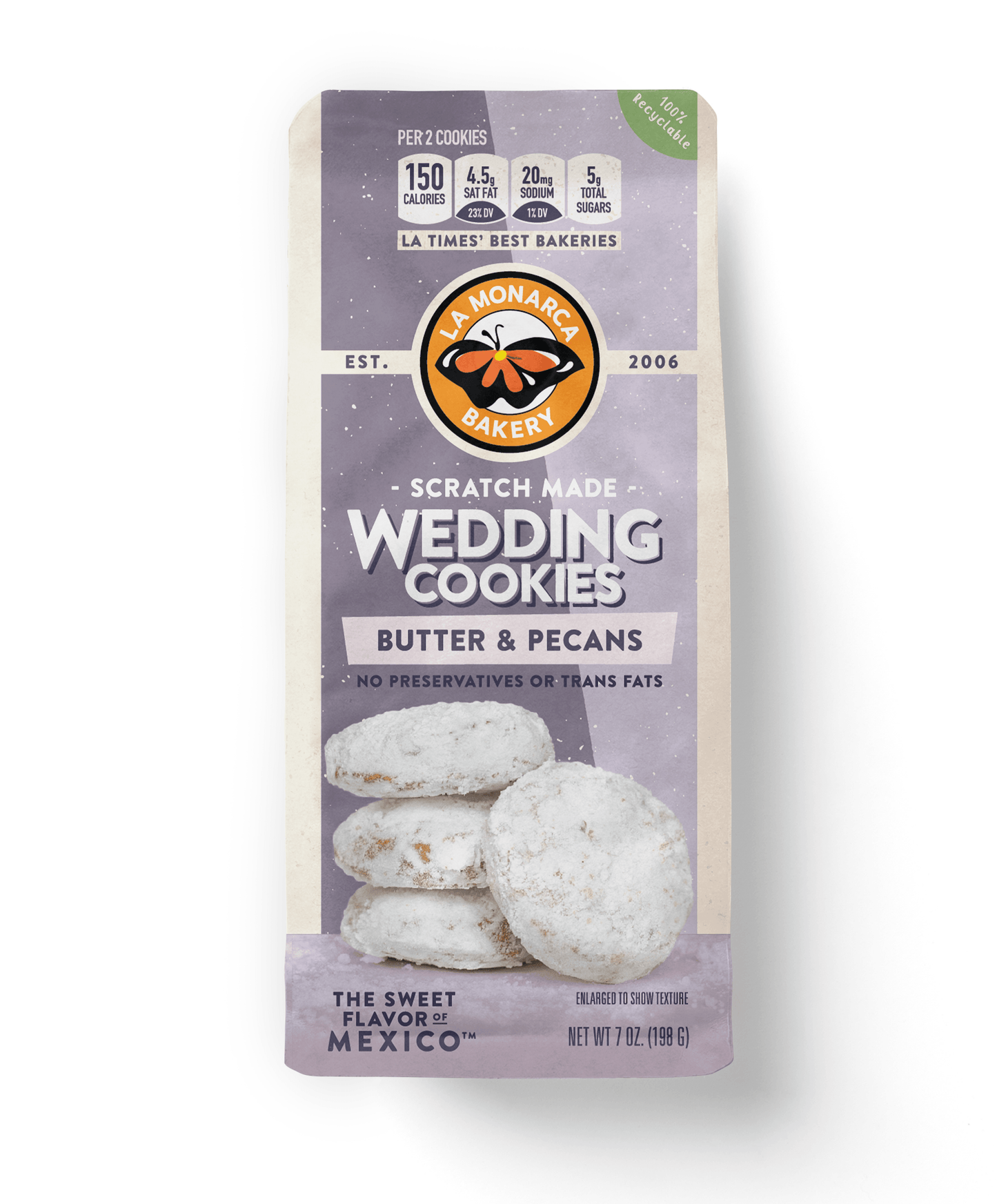 La Monarca Mexican Wedding Cookies - 6oz