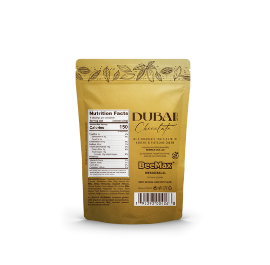 Beemax Dubai Chocolate Truffle Balls 4.24oz