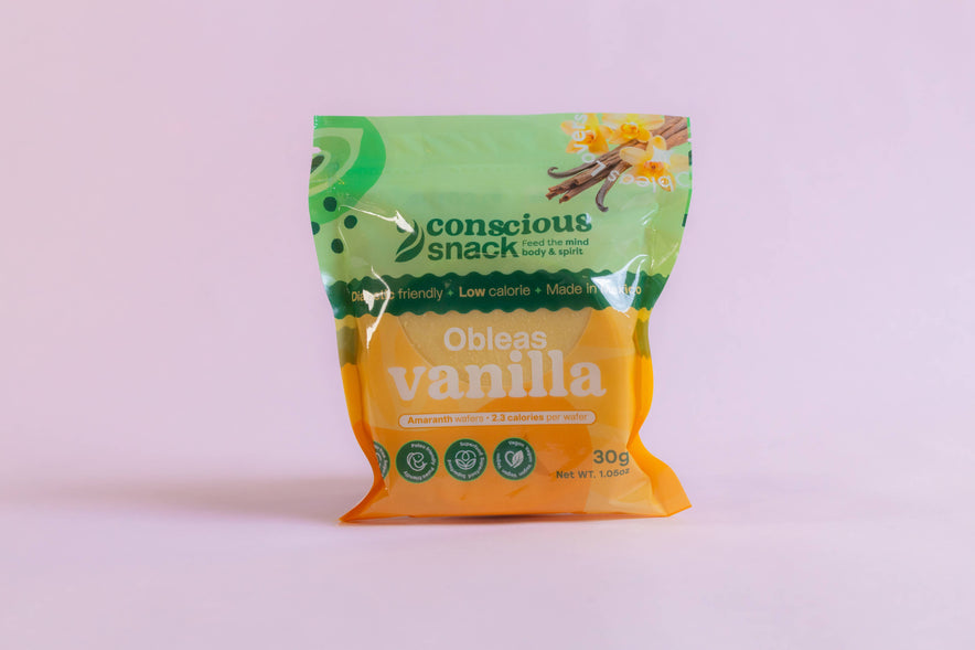 Conscious Snack Amaranth Wafers Obleas Vanilla 1.05oz