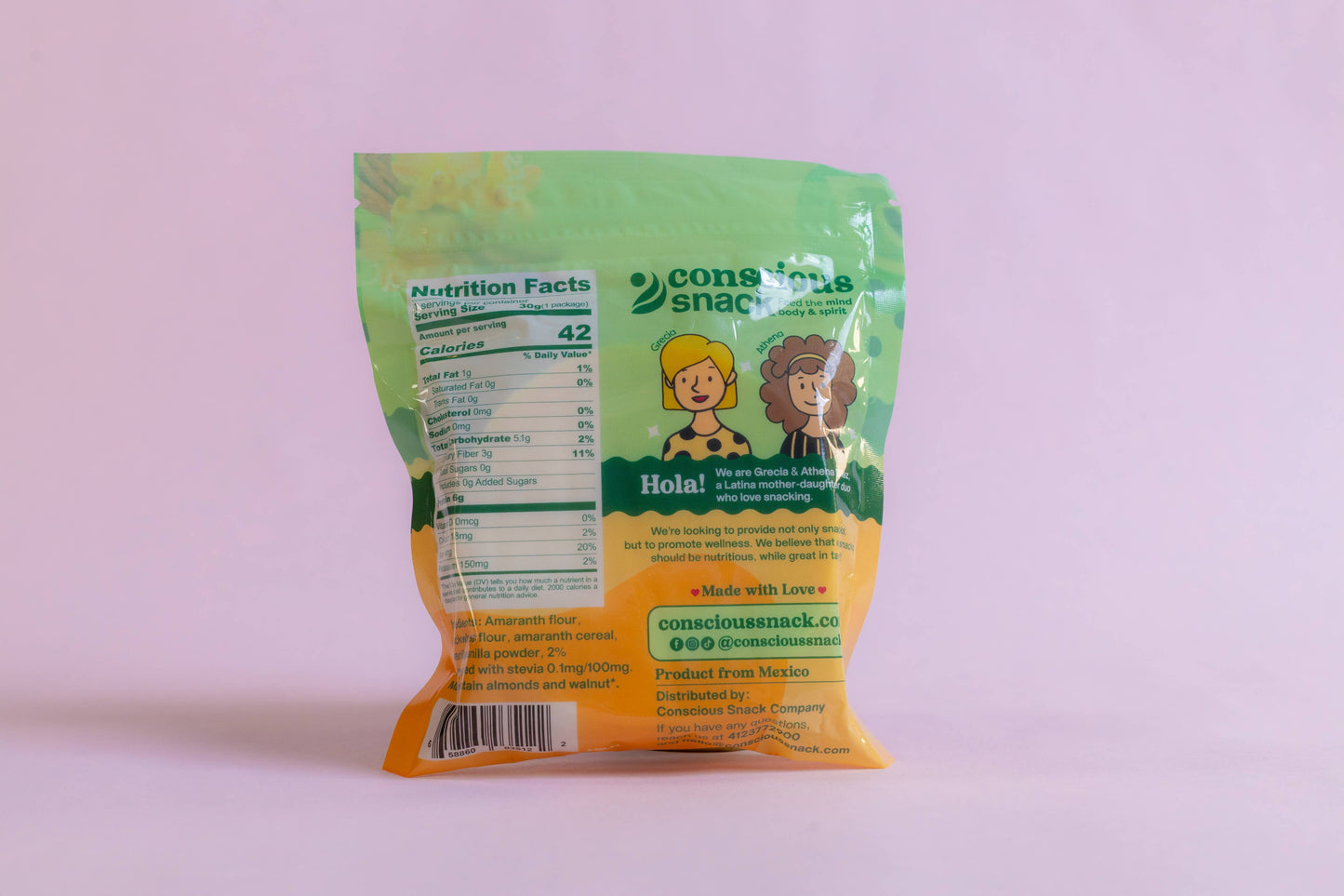 Conscious Snack Amaranth Wafers Obleas Vanilla 1.05oz