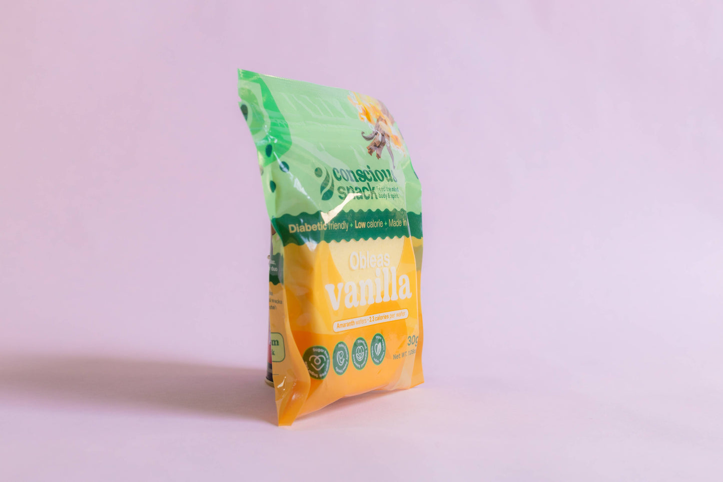 Conscious Snack Amaranth Wafers Obleas Vanilla 1.05oz