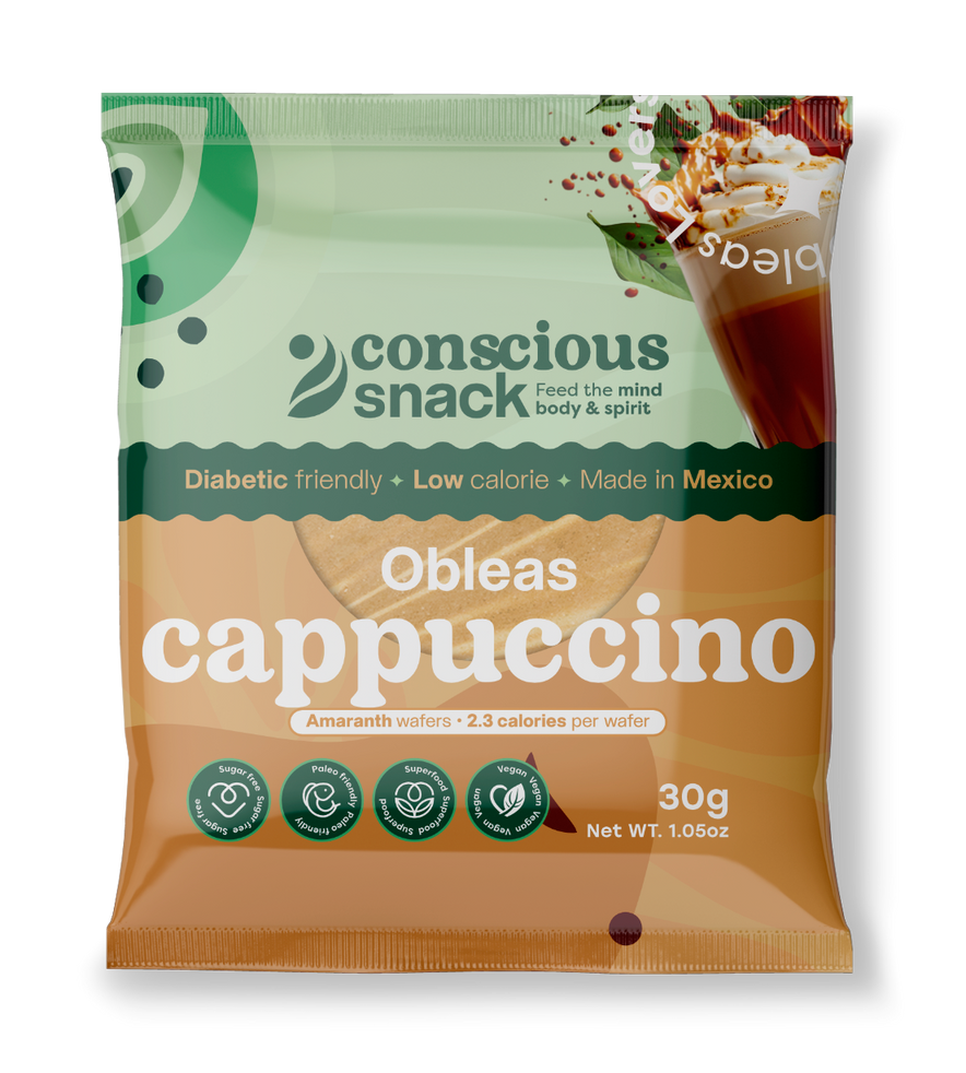 Conscious Snack Amaranth Wafers Obleas Cappuccino 1.05oz