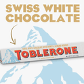 Toblerone Swiss White Chocolate Bars 100g European Import