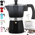 Stovetop Espresso Cup Moka Pot - 5 Cup: 5.5 cup - White