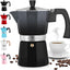 Stovetop Espresso Cup Moka Pot - 5 Cup: 5.5 cup - White