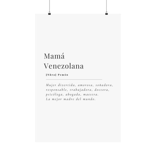MAMA VENEZOLANA Poster Decorativo