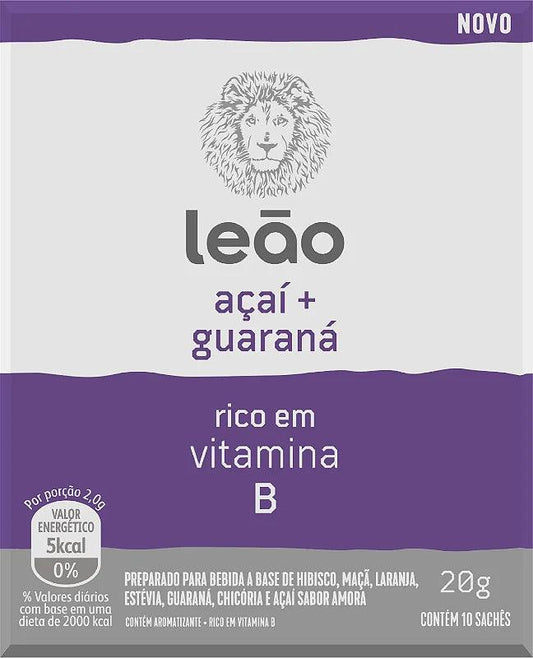 Leao cha Vitaminico Acai + Guarana 20gr