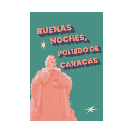 BUENAS NOCHES POLIEDRO Poster Decorativo