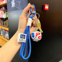 2026 FIFA World Cup Football Keychain fan souvenirs: Blue double rope