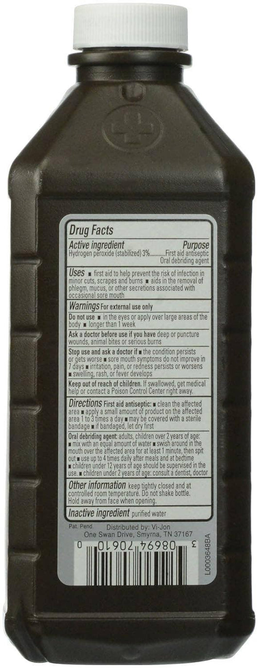 Hydrogen Peroxide Antiseptic Topical Solution - 16 Oz.