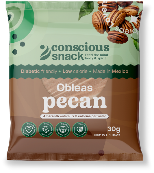 Conscious Snack Amaranth Wafers Obleas Pecan 1.05oz