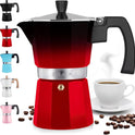 Stovetop Espresso Cup Moka Pot - 5 Cup: 5.5 cup - White