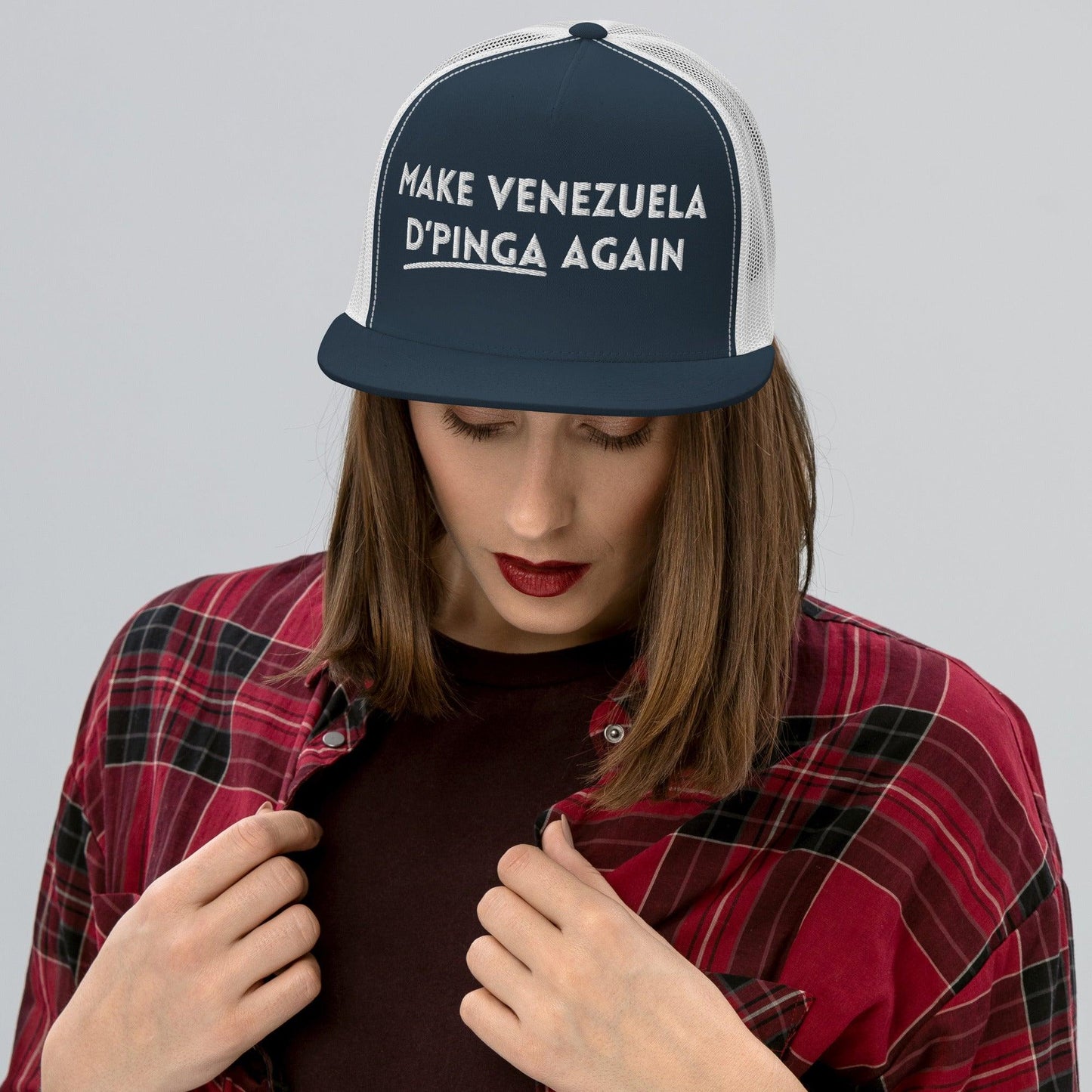 Make Venezuela de Pinga Again Gorra tipo trucker