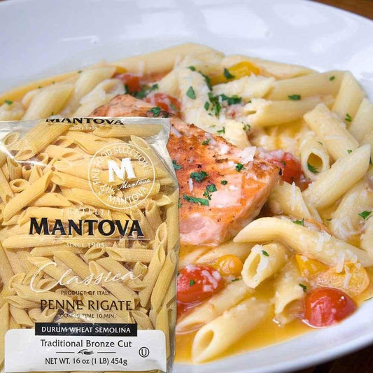 Mantova Bronze Cut Penne Rigate Pasta, 1 lb.