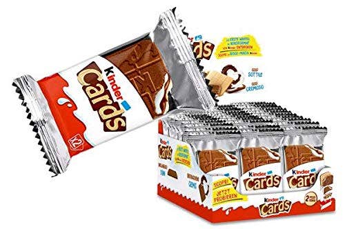 Kinder Cards Creamy Milk & Cocoa Layers T2 0.9 oz 30 count