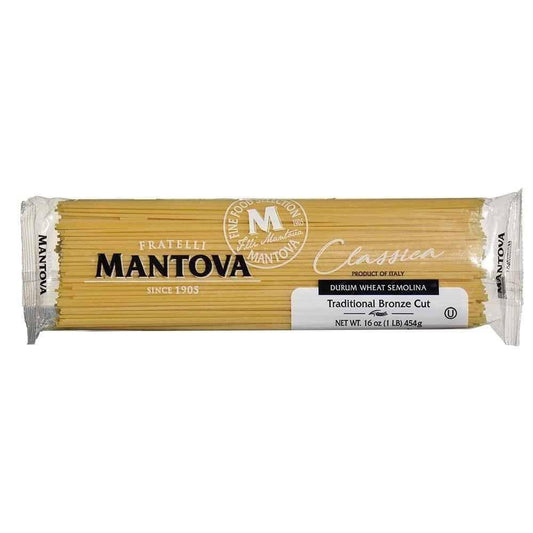 Mantova Bronze Cut Spaghetti Pasta, 1 lb.