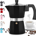 Stovetop Espresso Cup Moka Pot - 5 Cup: 5.5 cup - White