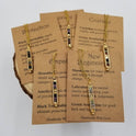 Natural Stone Wishing Bead Gift Necklace with Card: Good luck