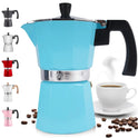 Stovetop Espresso Cup Moka Pot - 5 Cup: 5.5 cup - White