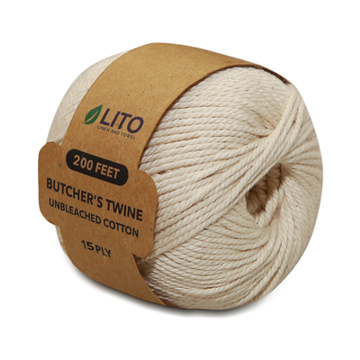 Organic Cotton Kitchen/Butcher's Twine 15 PLY 200 Feet