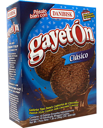 Danibisk Gayeton Clasico (biscoitos com cobertura de chocolate) - 7 onças / 200 g
