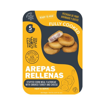 Arepas Stuffed with Turkey and Cheese - 1.6 lbs