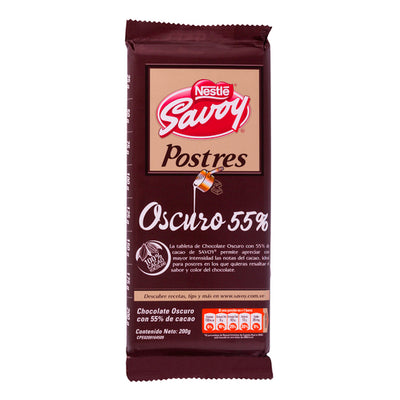 Savoy Chocolate Oscuro 55% - 200g