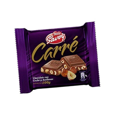 Chocolate Carré Avellanas Unidade 100g