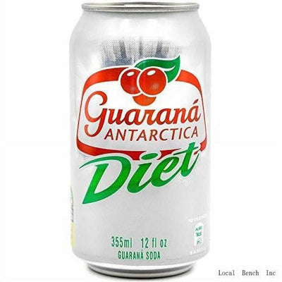 Guaraná Antarctica, o refrigerante de guaraná original brasileiro, diet, 11,83 fl oz (pacote com 12)