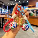 2026 FIFA World Cup Football Keychain fan souvenirs: Red double rope