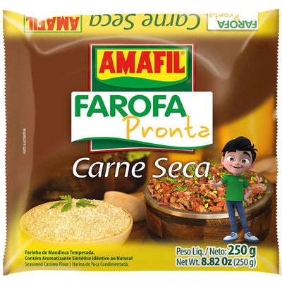 Amalfi Farofa De Mandioca Carne Seca - 250gr