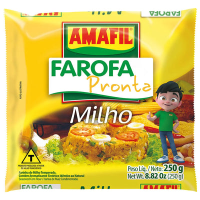 Amafil Farofa Pronta De Milho - 250gr