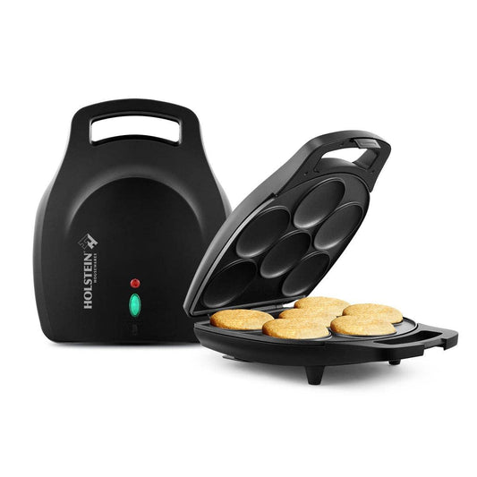 Holstein Housewares Arepa Maker Kitchen Appliance: Matte Black