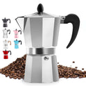 Stovetop Espresso Cup Moka Pot - 5 Cup: 5.5 cup - White