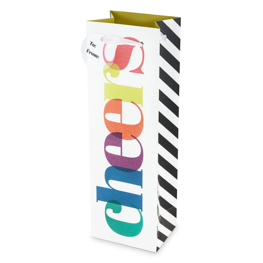 Colorful Cheers Wine Bag  - Single Bottle