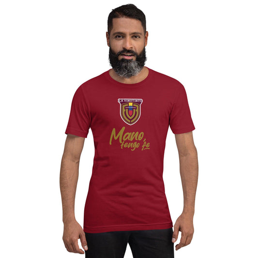 La Vinotinto Mano Tengo Fe Camiseta de manga corta unisex