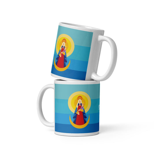 La Chinita Virgen Taza blanca