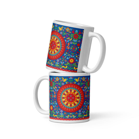 Manta Guajira Taza blanca