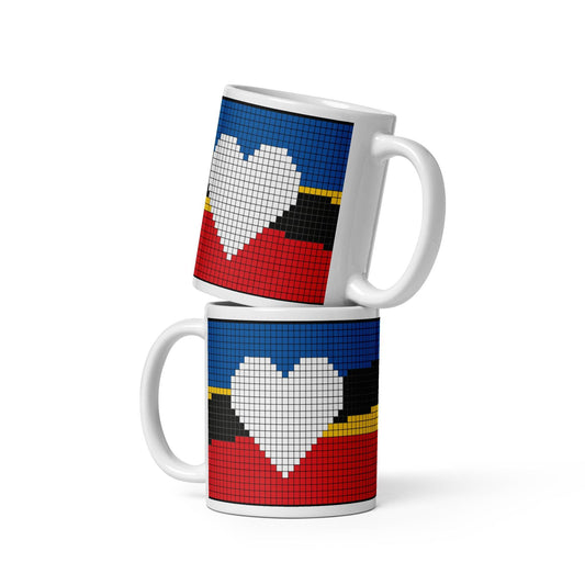 Cruz-Diez Corazon Taza